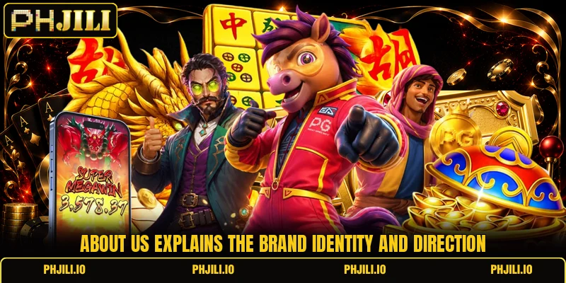 About us explains the brand identity and direction About us explains the brand identity and direction