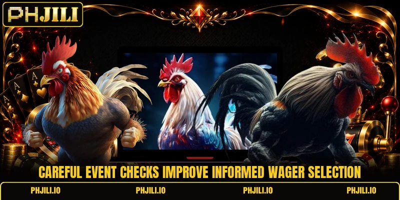 Careful event checks improve informed wager selection