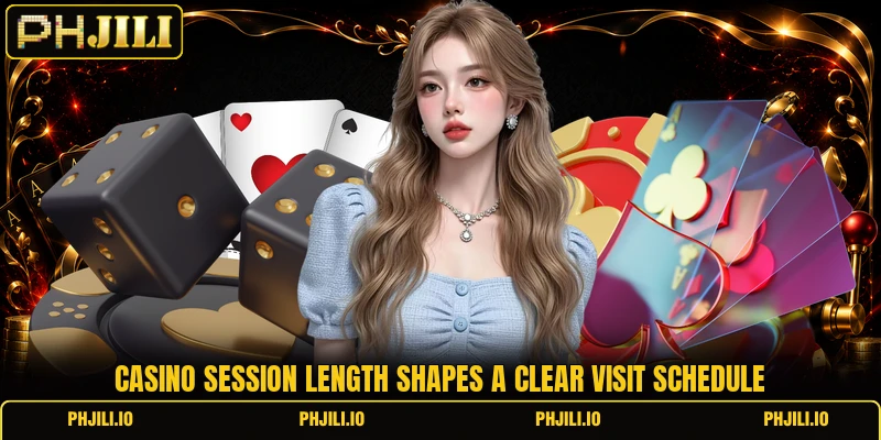 Casino session length shapes a clear visit schedule
