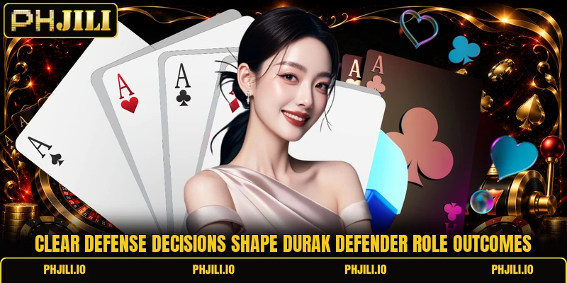 Clear defense decisions shape durak defender role outcomes