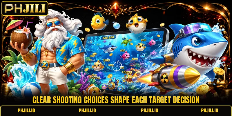 Clear shooting choices shape each target decision