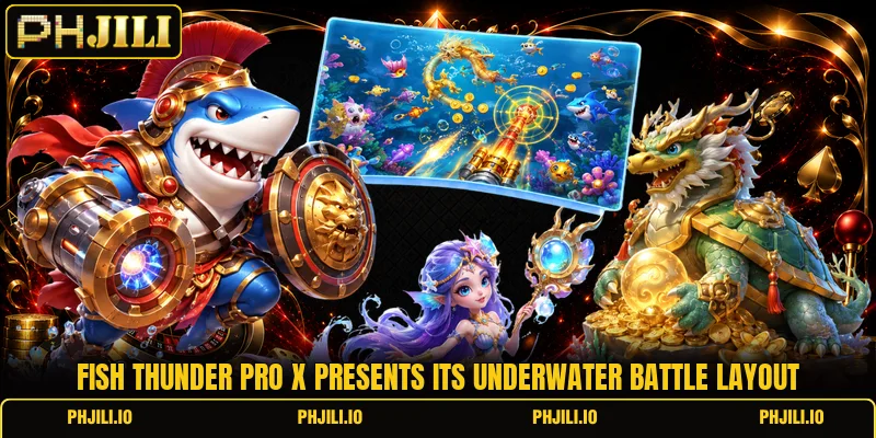 Fish Thunder Pro X presents its underwater battle layout