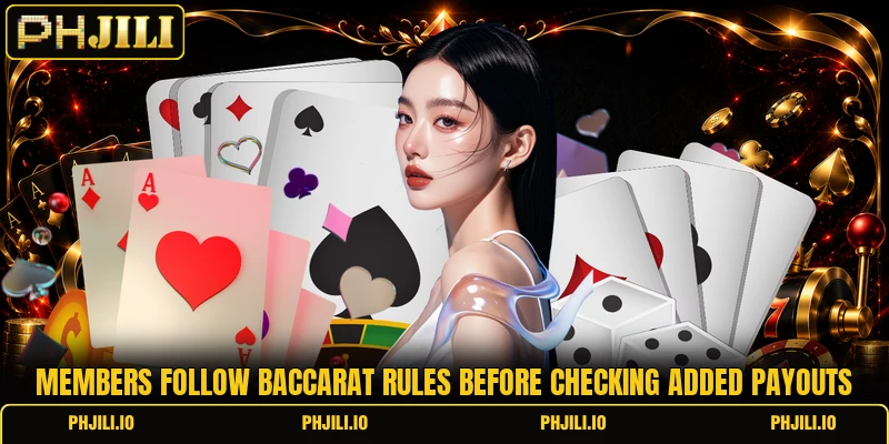 Members follow baccarat rules before checking added payouts