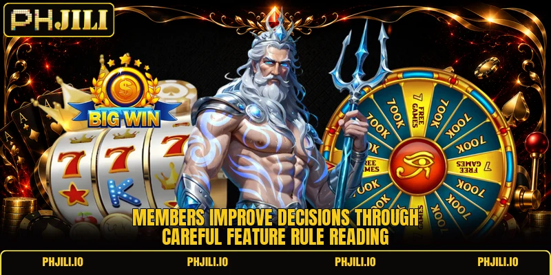 Members improve decisions through careful feature rule reading