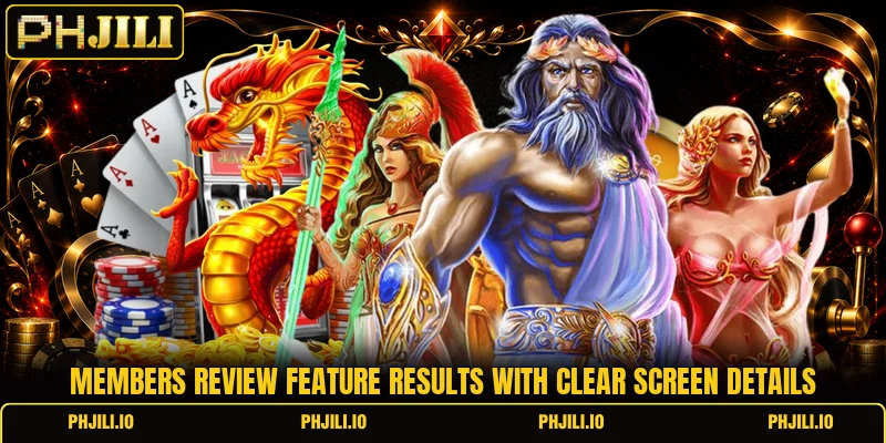Members review feature results with clear screen details
