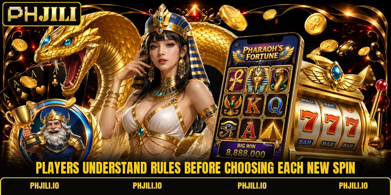 Players understand rules before choosing each new spin
