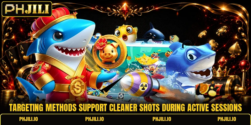 Targeting methods support cleaner shots during active sessions